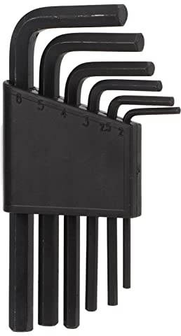 CFTGIW 6PCS 6mm 5mm 4mm 3mm 2.5mm 2mm L Type Hex Key Wrench Tools Set Carbon Steel Hand Repair Tools L Type Hex Wrench ToolHex Key ToolHex Hand KitCarbon Steel