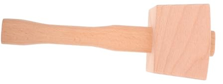 HOMSFOU Wood Mallet Heavy Duty Wooden Hammer 9.5 Inch Solid Beech Carpenter Hand Tool for Woodworking and Wood Carving