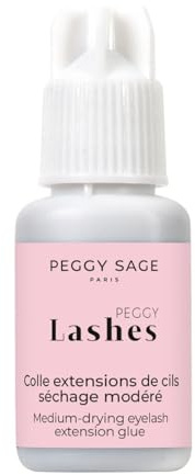 PEGGY SAGE Colla per Extension Ciglia, Essiccazione Media, 10g, Professionale, per Tecnica One to One e Volume Russo
