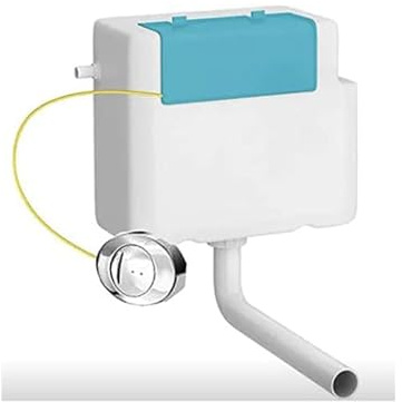 Wrass Approved Compact Side Enter Water Inlet Dual Valve with Cable Concealed Cistern Dual 3/6 Flush Chrome Plated Button