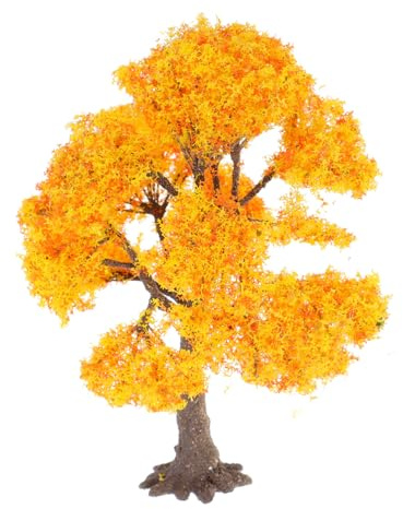 Toyvian Miniatur Ahornbaum im Herbst Miniatur Kunstbaum Kleine Modellbäume Simulation Ahornbaum Baumzubehör Architekturbäume Pflanzenmodell