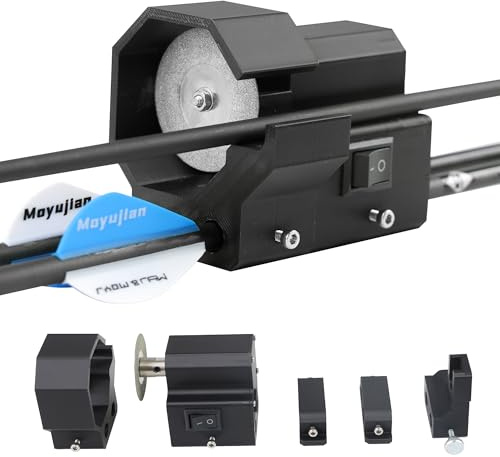 MOYJ Portable Archery Arrow Saw Suitable for Carbon, Aluminium and Fiberglass Arrow Shaft Cutting Electric Cutting Tool Arrow Cutter