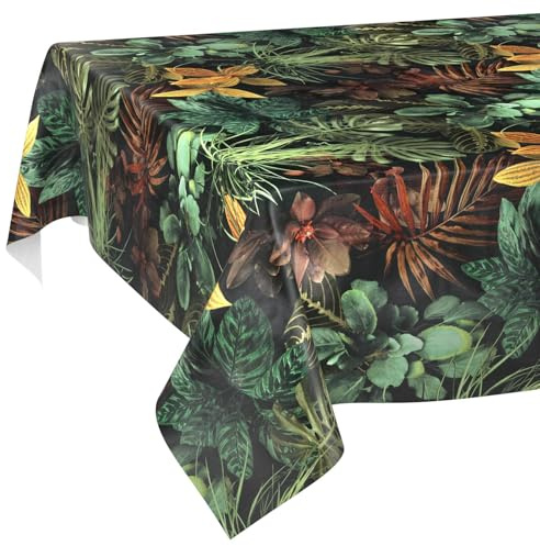 Vaxduk bordsduk tvättbar lättvårdad vattenavvisande lotuseffekt trädgårdsbordsduk tropia 100 x 140 cm skärkant