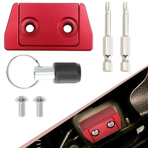 TUCKBOLD OBD II Port Lock for 1996 and Newer Vehicle Car/SUV/Truck Red | OBD2 Port Immobilizer Tool, OBD2 Port Protector Anti-Theft Device, OBD- II Diagnostic Port Lock, Aluminum Alloy