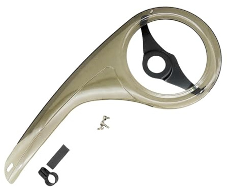 F Fityle Protège-Chaîne de Vélo, Protège-Plateau Portable 40-48 Dents pour Vélo Pliant et Tourisme, Garde-Chaîne en Plastique Résistant, Accessoire Cyclisme, Installation Facile