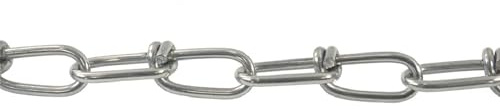 ARBO-INOX Knotenkette Edelstahlkette – rostfrei - salzwasserbeständig – DIN5686- individuelle Längen bestellen- A4 Qualität- Durchm. 1,6 bis 2,8 mm