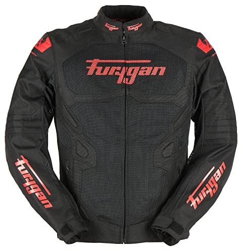 Furygan Homme Atom Vented Evo Veste, Noir-Rouge, L EU