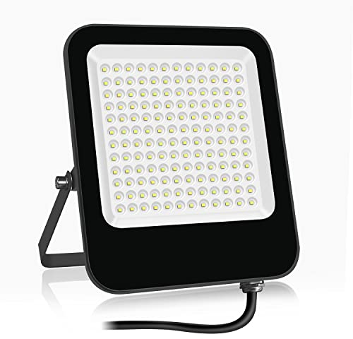 Tayire Projecteur LED 100W 10000LM Super Lumineux Spot LED Extérieur, super lumineux Extérieur 6500K Blanc Froid Éclairage de Sécurité pour stades, usines, Parking, garage, jardin