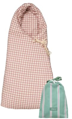 molis&co Baby Carrycot Footmuff Winter – Universal Pram Sleeping Bag for Newborns – Cotton Blanket Footmuff for Pram, Carrycot & Cot – TOG 6.5 Warm Winter Baby Wrap – 70x42 cm – Dusty Rose