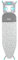 Russell Hobbs LA083234AQUA2FEU7 Collapsible Ironing Board – Foldable Ironing Table, Thick Felt Underlay with Stylish Cotton Cover, 7 Height Positions, Large Iron Rest with Hanger Holes, Non-Slip Feet