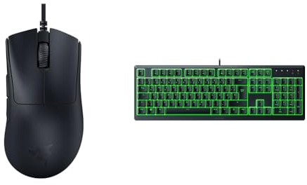 Razer DeathAdder V3 - Ergonomische Esports Maus & Ornata V3 X - Flache Membran-Tastatur mit Chroma RGB