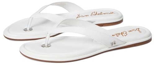 Sam Edelman Women's Remi Flat Sandal, Prism White, 6