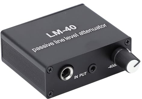 Atténuateur de Son en Alliage d'aluminium, contrôle du Volume Passif, pour Enregistrement vidéo, Studio télévision, équipement Audio Professionnel, Accessoire Microphone, adapté aux Stations de Radio