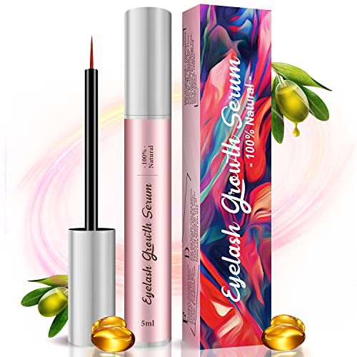 SéRum De Croissance Des Cils, 5ML Lash Serum Professionnel De Croissance Des Cils Et Des Sourcils, Nouvelle Formule SéRum De Croissance Des Naturels Pour La Croissance- Sans Irritation