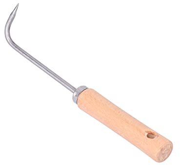 Gancho de una Sola Garra para raíces, rastrillo para raíces, Herramienta para bonsáis, Herramienta para aflojar la Tierra en jardinería y paisajismo en macetas.