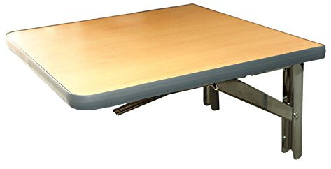 Freizeit Wittke Wandklapptisch mit Edelstahl Klappenaussteller Apfelholz Dekor B30 x T31 cm