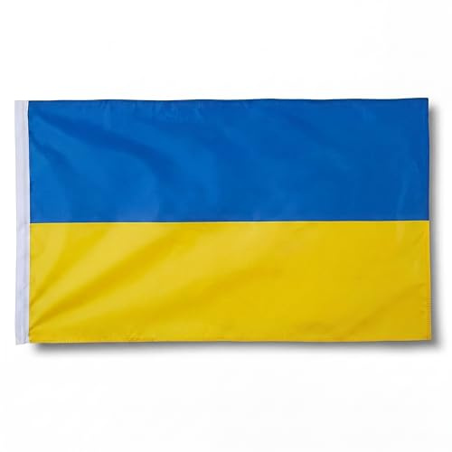Sonia Originelli Ukraine Fahne XXL 160 x 240 cm - Fanartikel in der ukrainischen Nationalflagge für WM, EM und Public Viewing