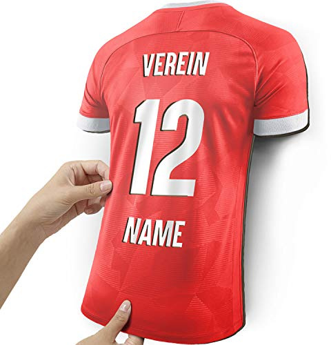 Elbeffekt Trikotlampe für Düsseldorf Fans aus Holz - personalisierbares Geschenk - schenke Dein individuellen Düsseldorf Fanartikel aus Echtholz