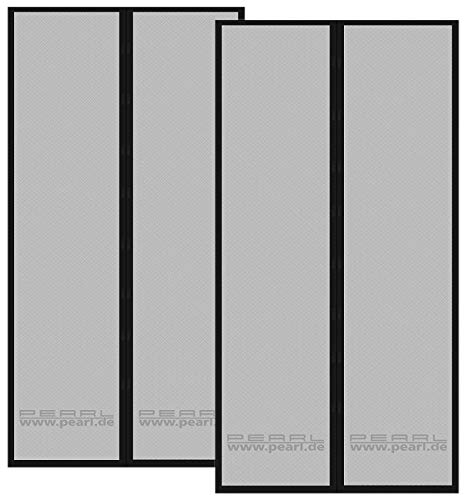 PEARL Magnet Vorhang: 2er-Set selbstschließende Fliegennetze für Türen mit 82-86 cm (Insektenschutz Tür, Fliegenschutztür, Insektenvernichter)