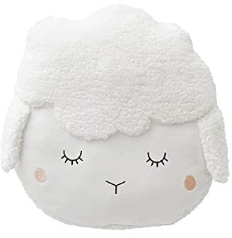 Vertbaudet Kinderzimmer-Kissen,Schäfchen wollweiß ONE Size