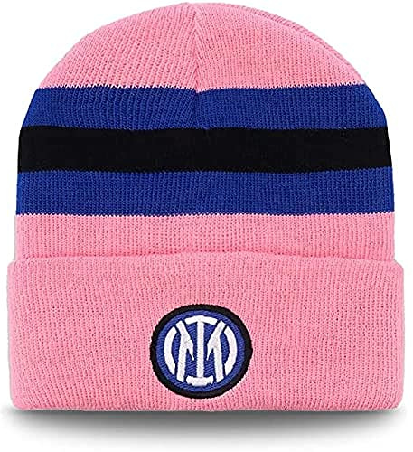 ZeroPlayer Ny logotyp flip keps, fotboll, rosa randig svart/blå, en storlek