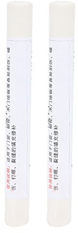 Hyuduo 2 Stück Möbel-Reparaturstifte, Weiße Kratzer-Reparatur-Wachsstift-Nagel-Augen-Ausbesserungsfarbe, Schnelles Holz-Verbund-Reparaturmaterial, Kompakte Größe, für