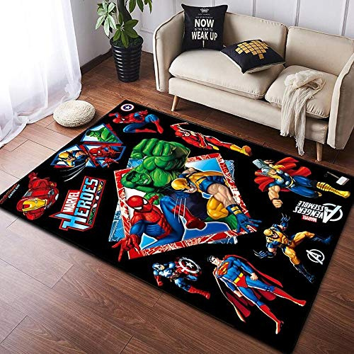 NICEWL Anime Teppich Wohnzimmer Schlafzimmer Kinder Nachttisch Miracle Gemusterte Pad Jungen Schlafzimmer Farbe Anti-Rutsch Teppich (A,140 x 200)