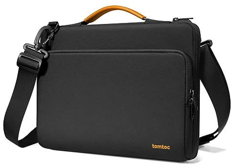 tomtoc 360° fodral för 15-tums ny MacBook Air M3/A3114 M2/A2941 2024-2023, 2024 15 Microsoft Surface Laptop 6/5/4, 15'' MacBook Pro, vattenavvisande laptopväska axelväska fodral