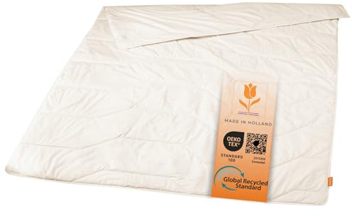 sleepling Ganzjahresdecke Lyocell Tencel 200x200 cm, Medium Bettdecke | 100% Baumwolle, Ganzjahresbettdecke, Dünne Decke, Schlafdecke, Made in Holland, OEKO-TEX, antimikrobiell, vegan