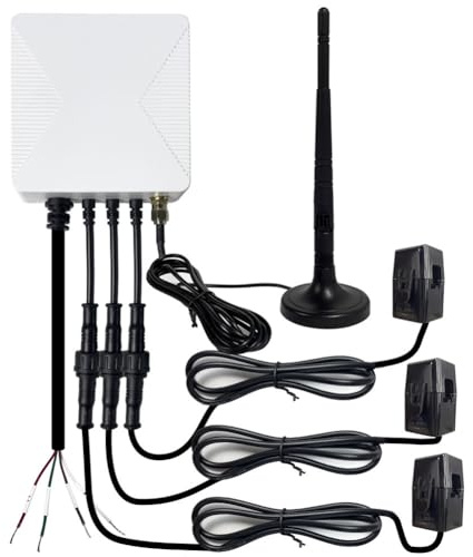 Tassety Tuya Smart Life 3 Phasen WiFi KWH Meter 80A Power Clamp Stromwandler App Monitor und Aufzeichnung Verbrauch Einfache Installation Einfach zu bedienen