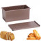 ACTIUSIS Molde de pan con tapa, molde para pan tostado, molde para pan, pasteles y pasteles, oro rosa