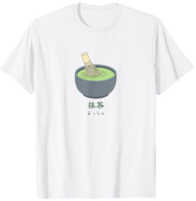 Bol à matcha japonais avec fouet en bambou pour amateurs de thé vert T-Shirt
