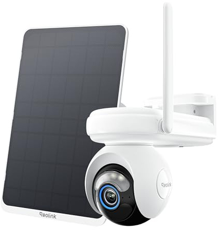 Reolink 4G LTE Cellular Security Camera Outdoor Wireless with SIM Card, 20,000mAh Battery Powered, Pan & Tilt, Auto Tracking, No WiFi Camera, 2K Colour Night Vision, Altas Go PT+12W Solar Panel