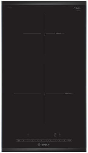 Bosch PIB375FB1H, Serie 6, Piano cottura a induzione, 2 fuochi, Nero