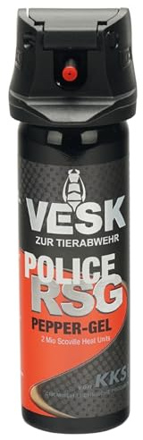 VESK Pfefferspray 63ml in versch. Sprüharten (z.B Gel, Schaum) - hochdosiert und extrem wirksam - legal mitführbar