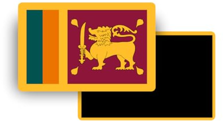 Imanes de Nevera – 150 Países a Elección – Recuerdos Turísticos de Países del Mundo – Imanes Decorativos para Refrigerador – Regalo de Viaje – Estilo Tradicional – 5,4 x 7,8 cm – 1 Unidad (Sri Lanka