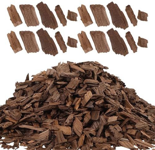 Besportble French Oak Chips Medium Toasted 100G for Wine and Whiskey Aging Home Brewing Supplies Enhance Red Wine Flavor and Aroma