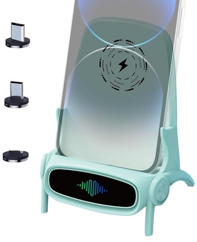 Soporte cargador inalámbrico para silla, estación de carga rápida magnética para oficina, soporte universal para teléfono móvil, mini silla portátil multifuncional, accesorio de escritorio