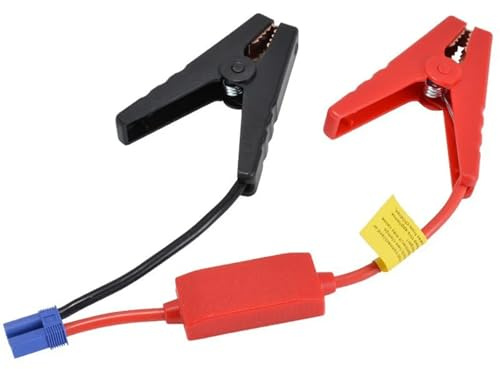 ZHROKNM Cable de Arranque con Pinzas, Cable de Refuerzo con Conector EC5 y módulo for Evitar Carga inversa.