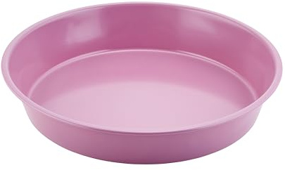 Wiltshire Colour Rush 23cm Cake Tin, Chateau Rose, PFOA PTFE Free, Robust Cake Pan, Non-Stick Coating, Round Coated Baking Pie Tin, Sheet Steel Bakeware, 25.5x5cm, Internal Cake Size 23x4cm