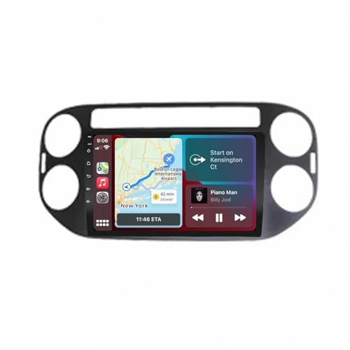 Car Radio Autoradio per VW Volkswagen Tiguan 1NF 2006-2016 Ips Schermo Tattile Supporto Gps Navigatore Wireless Radio Carplay Android Auto Wifi Dab+ Bluetooth Dsp, 4 Nucleo 1G+32G