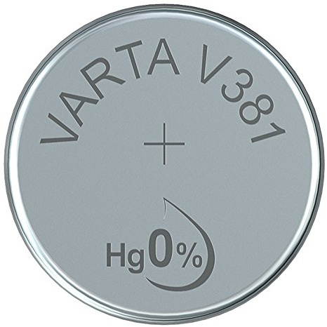 VARTA 14501381 – Knopfzellen-Batterie V381 mit 1,5 Volt, Kapazität 45 mAh, chemisches System Silberoxid, für elektronische Alltagsgeräte zur Sicherstellung einer optimalen Energieversorgung