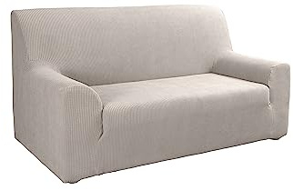 Tural Elastischer Sofabezug Valeta. Sofaüberwurf, Beige, 2 Sitzer (130-160cm)