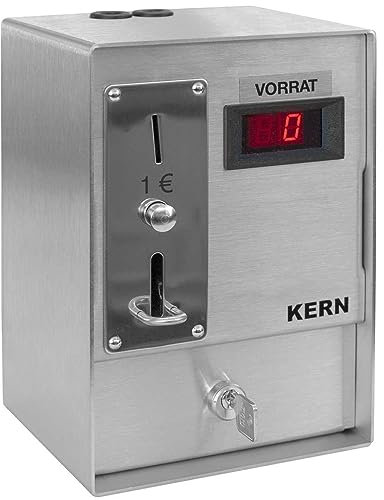 WITTKOWARE 4000E Edelstahl Münzzeitschalter mit LED-Display und einstellbarer Ausschaltzeit, Münzeinwurf für 0,1€ Münzen
