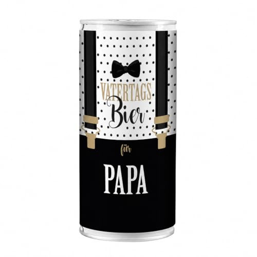 Lustapotheke® 1 l Bierdose Premium Lager - Bester Papa - mit Namensaufdruck - das Biergeschenk zum Vatertag - Vatertagsgeschenk für Papa - Dosenbier als Geschenk Vatertag personalisiert mit Name