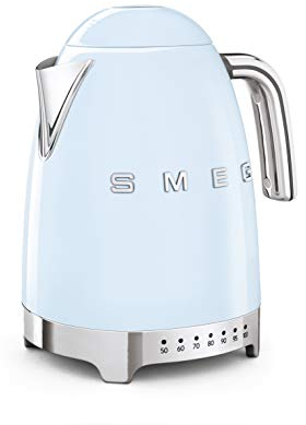 SMEG Bollitore Elettrico KLF04PBEU, 7 Cups, Blu Pastello