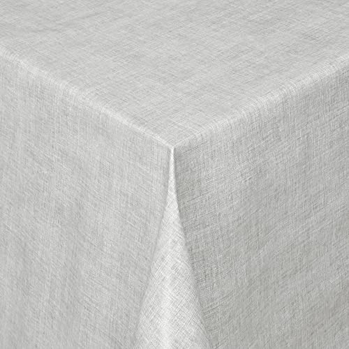 Wachstischdecke Wachstuch Tischdecke Gartentischdecke abwaschbar eckig 180x140 cm Linien Grau