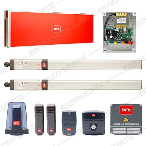 BFT ORO R935222 00002 Kit Cancello Ante Battenti Oleodinamico 230V - Ante 1.8 m 180 kg, Semi Intensivo