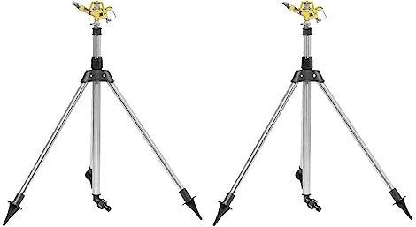 trípopara césped | Aspersor jardín retráctil | Aspersor trípoGiratorio automático 360 Grados | Rociador Agua con trípopara jardín, Patio, Accesorios riego césped