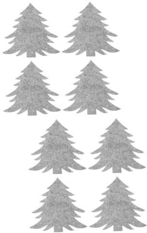 Ciieeo 8 Stk Weihnachtsbesteckbeutel Tote-Organizer-Einsatz Weihnachtsmesser- -Abdeckung tannenbaum christbaum Essgeschirr Partyzubehör Messergabelabdeckungen weihnachtsparty liefert